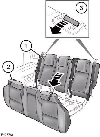 1. Fully lower the head restraint(s).