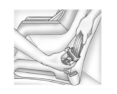 For third row seating positions, with cinching latch plates, tilt the latch plate