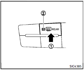 To defog/defrost the rear window glass