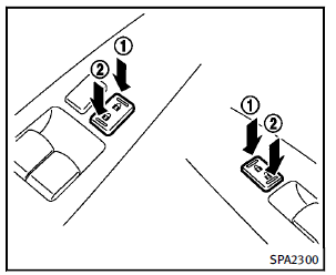 Operating the power door lock switch will