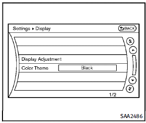 The display as illustrated will appear when