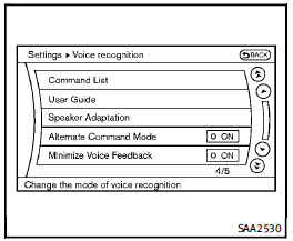 4. Select the “Alternate Command Mode”