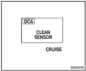 When the sensor window is dirty, making it