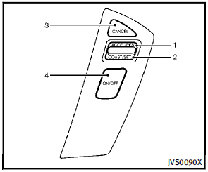 1. RESUME/ACCELERATE switch