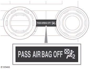 The system will adjust the passenger air bag status and operate the status indicator