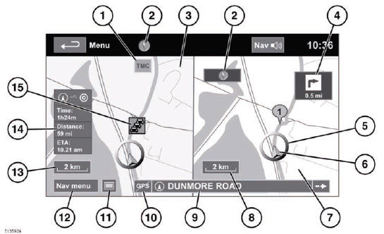 1. TMC (Traffic Message Channel) information.