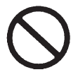 A circle with a slash through it is a safety symbol which means “Do Not,” “Do