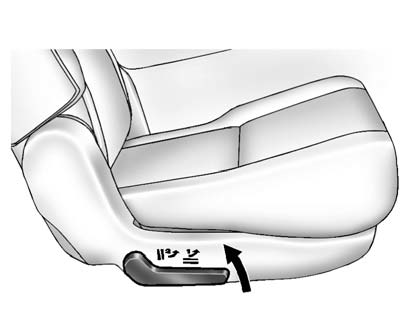 2. Lift the lever, on the outboard side of the seat, to release the seatback.