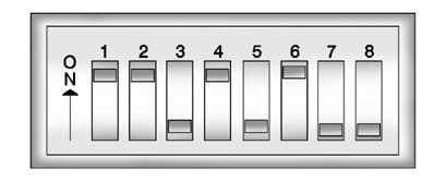 Example of Eight Dip Switches with Two Positions