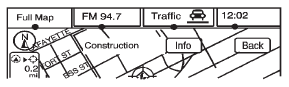 The Traffic Icon has three different condition displays. These are: