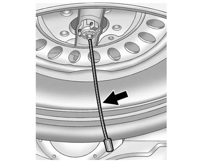 1. Check under the vehicle to see if the cable end is visible. If the cable is