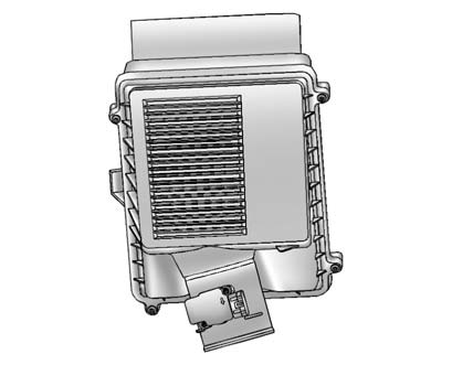 1. Locate the air cleaner/filter assembly. See Engine Compartment Overview 