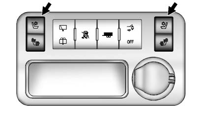 Heated and Cooled Seat Buttons Shown, Heated Seat Buttons Similar