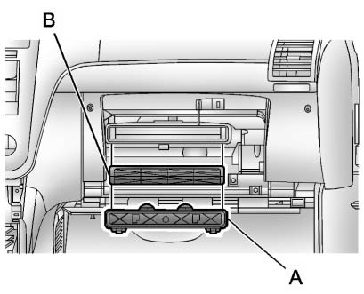 5. Squeeze the housing cover (A) tabs to remove.