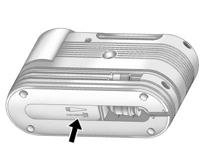 The tire sealant and compressor kit has an accessory adapter located in a compartment