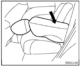 2. Push the folded seat down until it locks