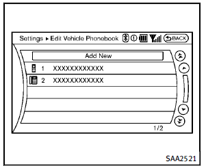 1. Push the button and select