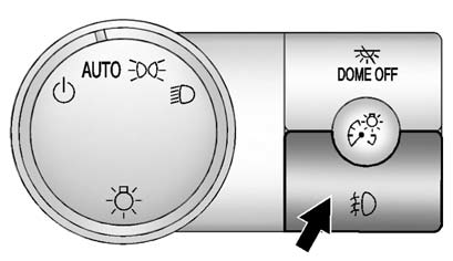The fog lamp button is located on the left side of the instrument panel.